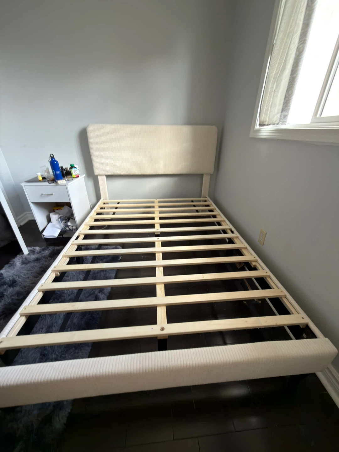 Cream Upholstered Bed Frame