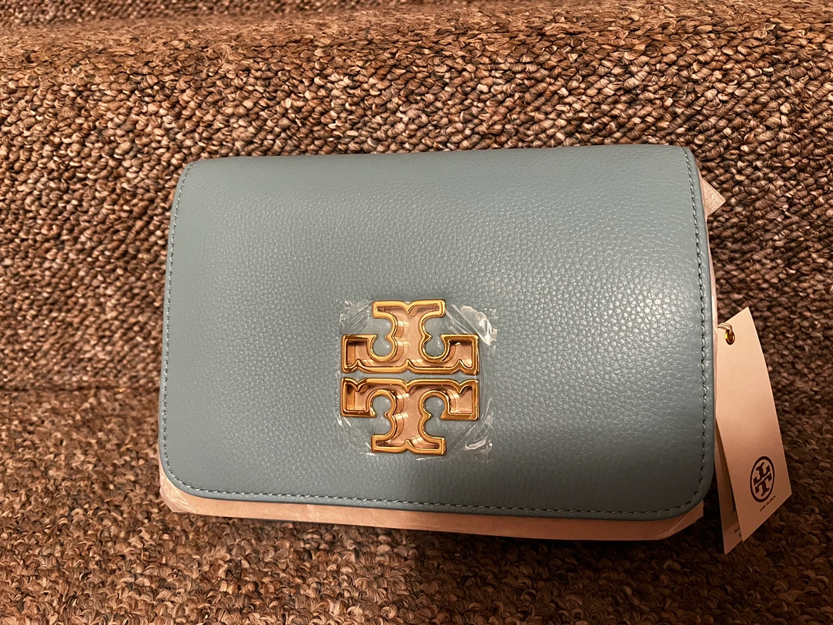Tory Burch Blue Leather Bag