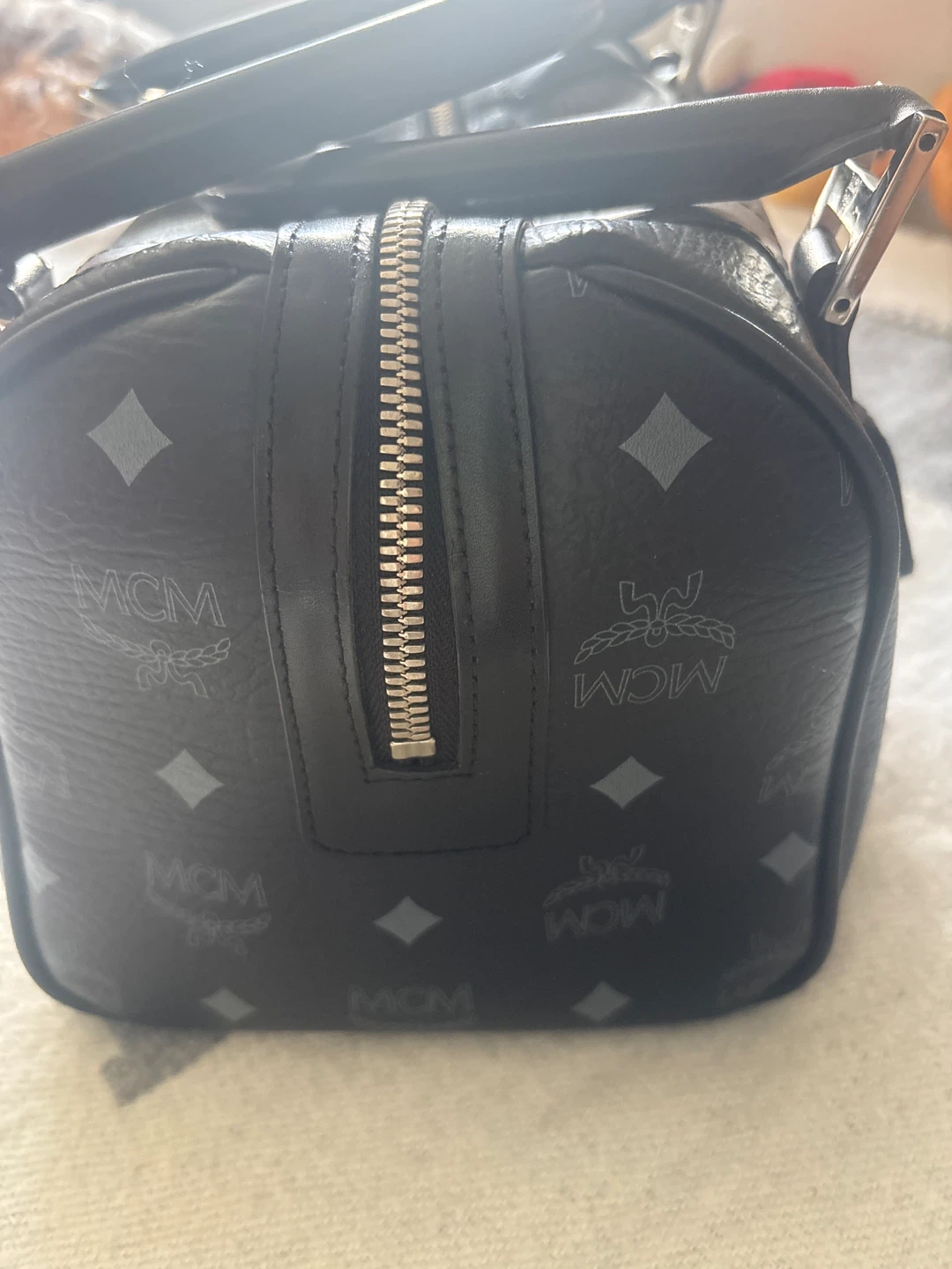 MCM Black Visetos Boston Bag - photo 3