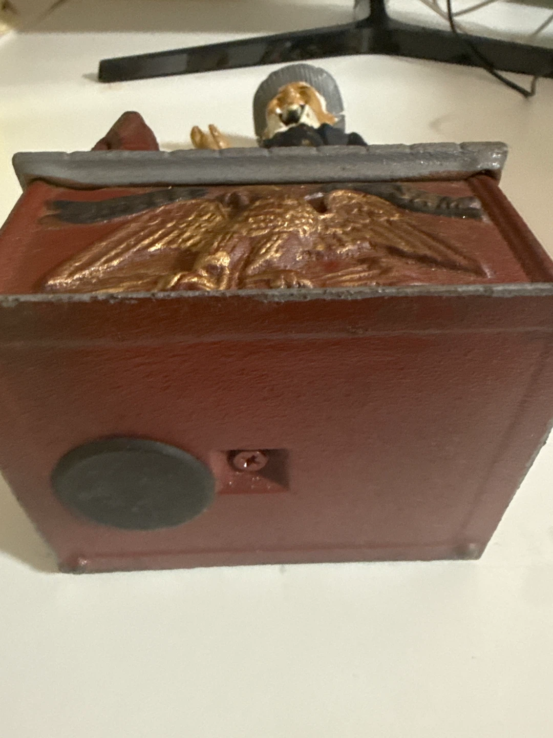 Vintage Uncle Sam Cast Iron Mechanical Coin Bank - photo 2