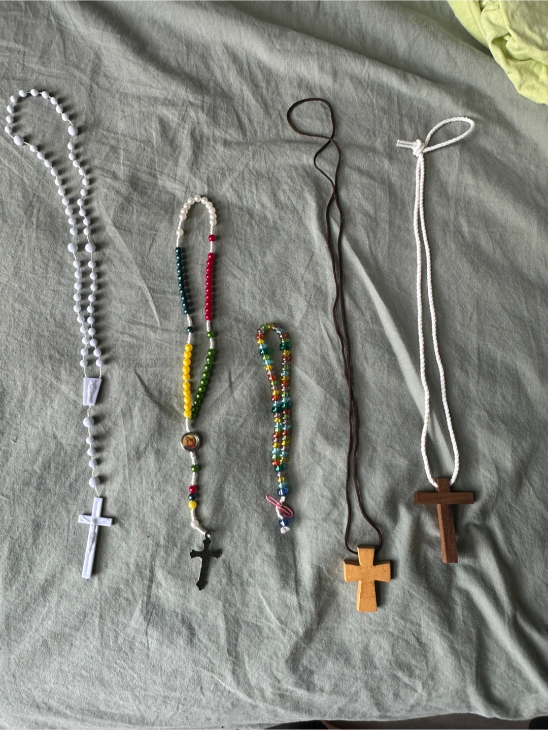 Set of 5 Religious Necklaces and Rosaries