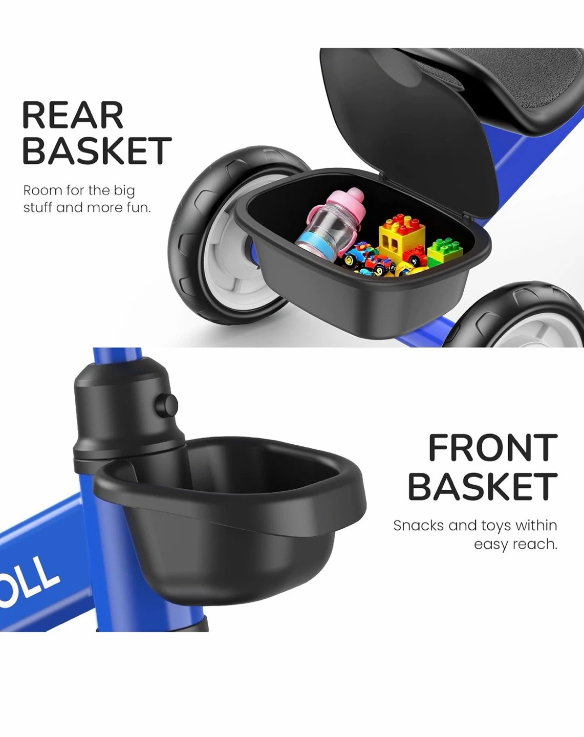 UMATOLL Kids Tricycle in Blue - photo 2