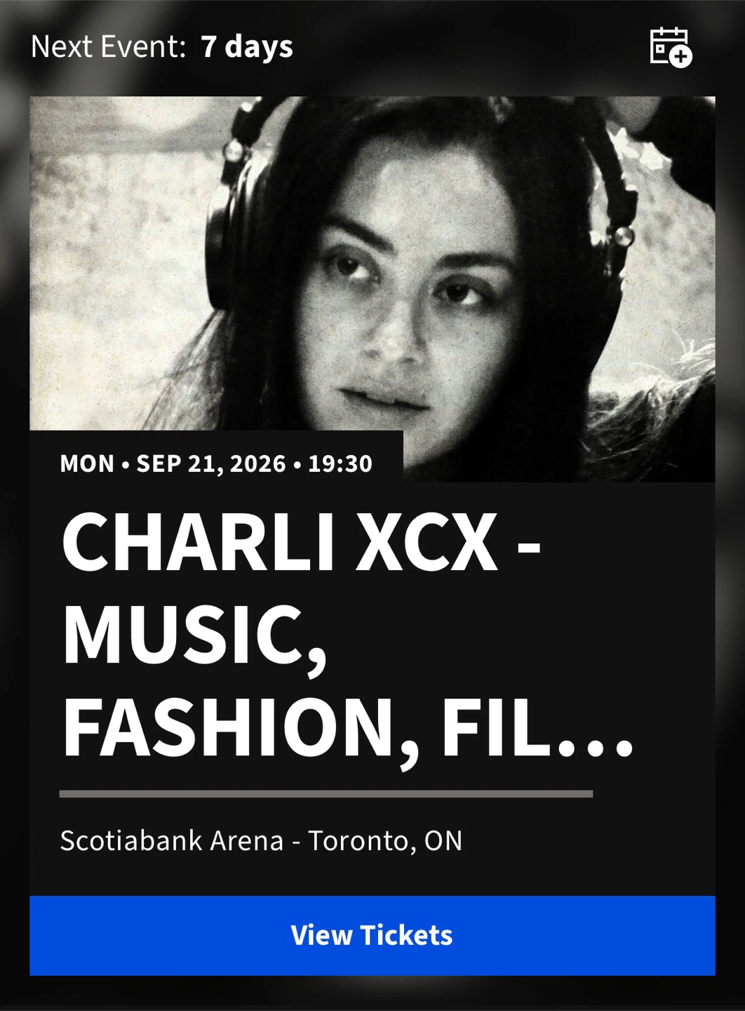 Charlie XCX Toronto tickets 2×