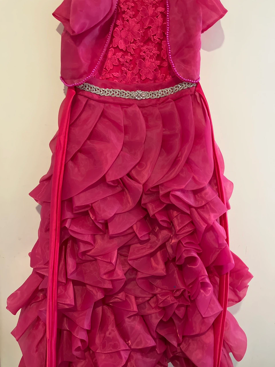 16 size party pink coloured dress - photo 3