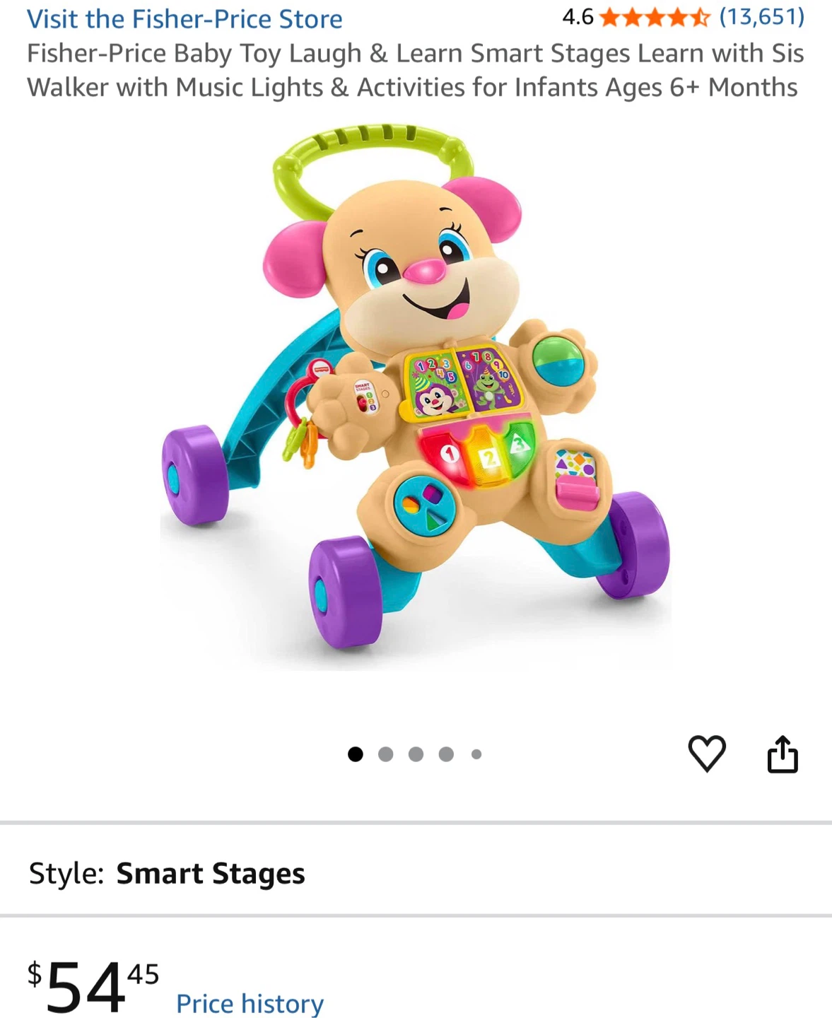 Fisher-Price Laugh & Learn Smart Stages Learn with Sis Walker - photo 2