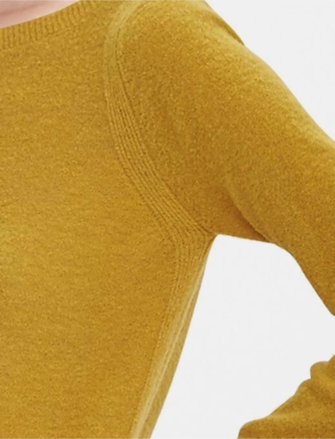Banana Republic Asymmetrical Merino Knit Pullover, Mustard, L - photo 4