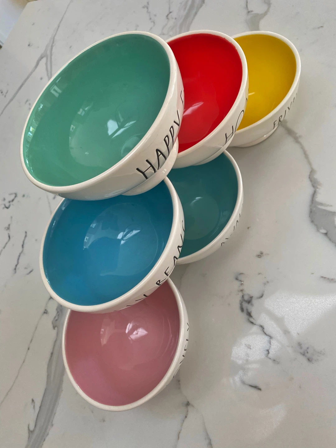 ⭐️6 Rae Dunn ORIGINAL 2018 small bowls set⭐️ - photo 3