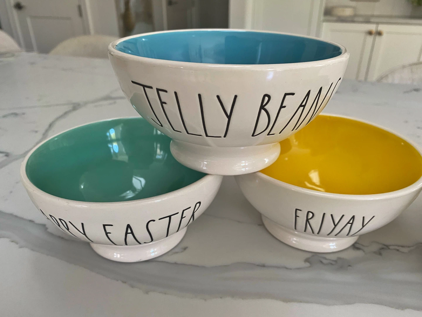 ⭐️6 Rae Dunn ORIGINAL 2018 small bowls set⭐️ - photo 5