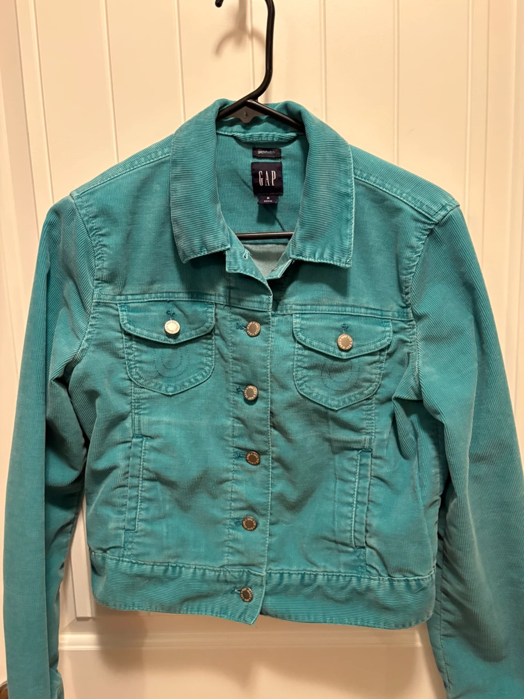 Girls GAP teal corduroy jacket.