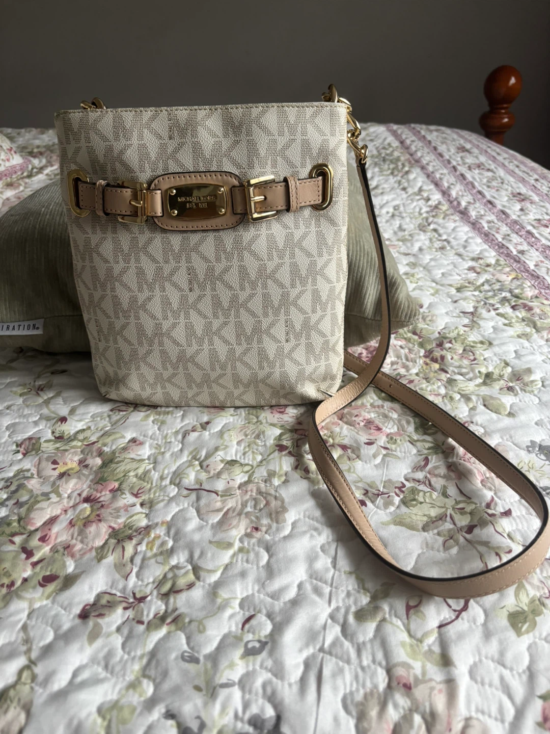 Michael Kors Cream Signature Crossbody Bag