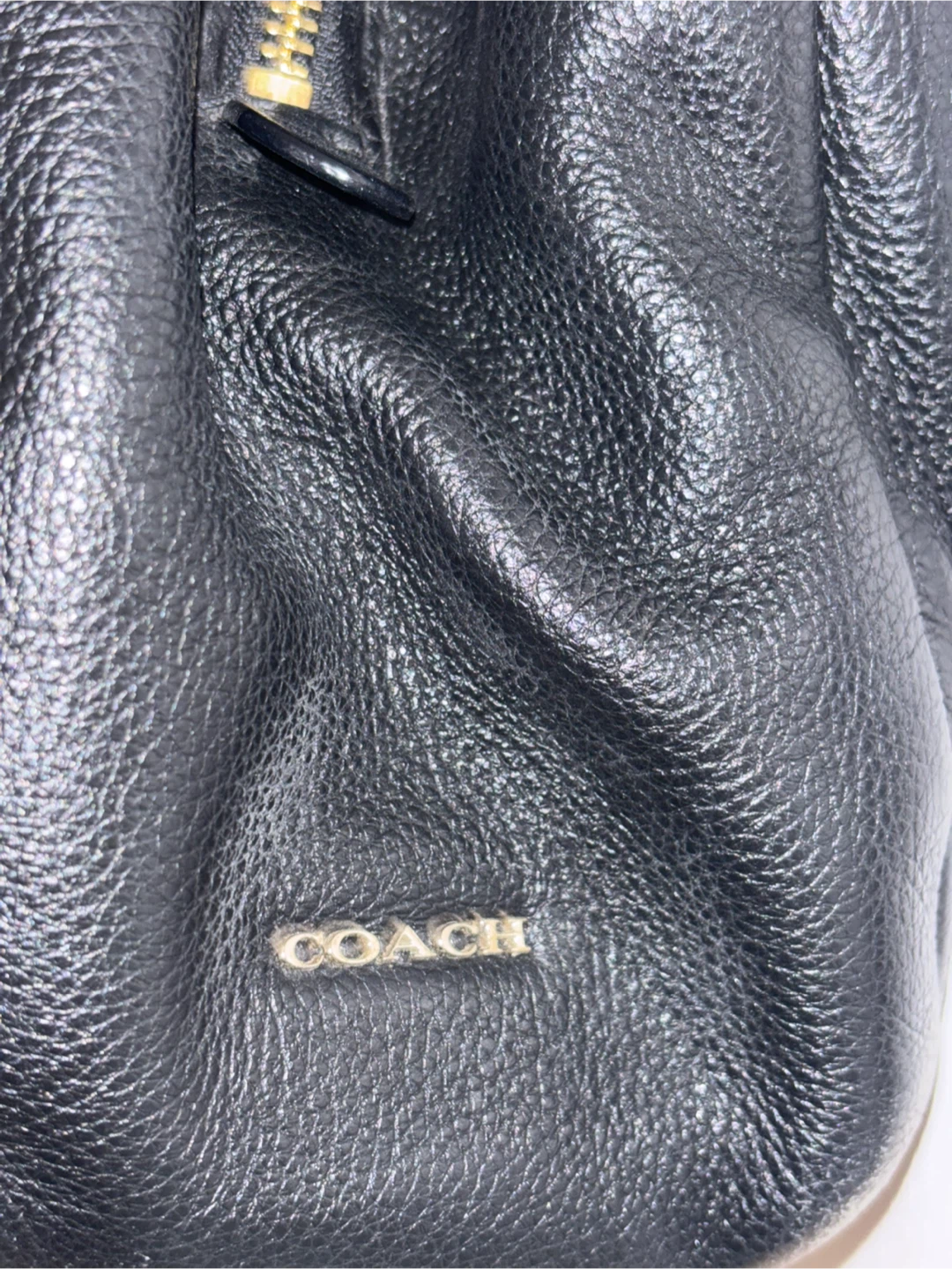 Black Coach Leather Handbag - photo 5