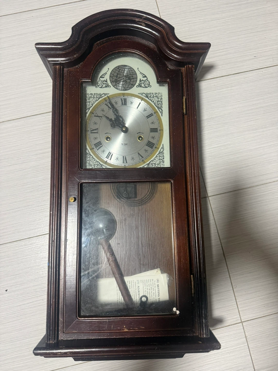 Tempus Fugit Wall Clock