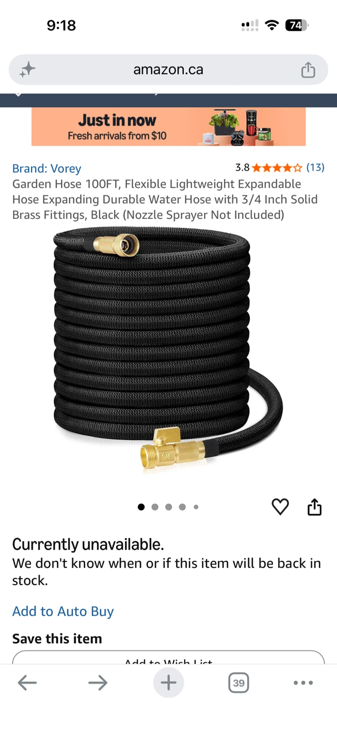 Vorey 150 ft Expandable Garden Hose