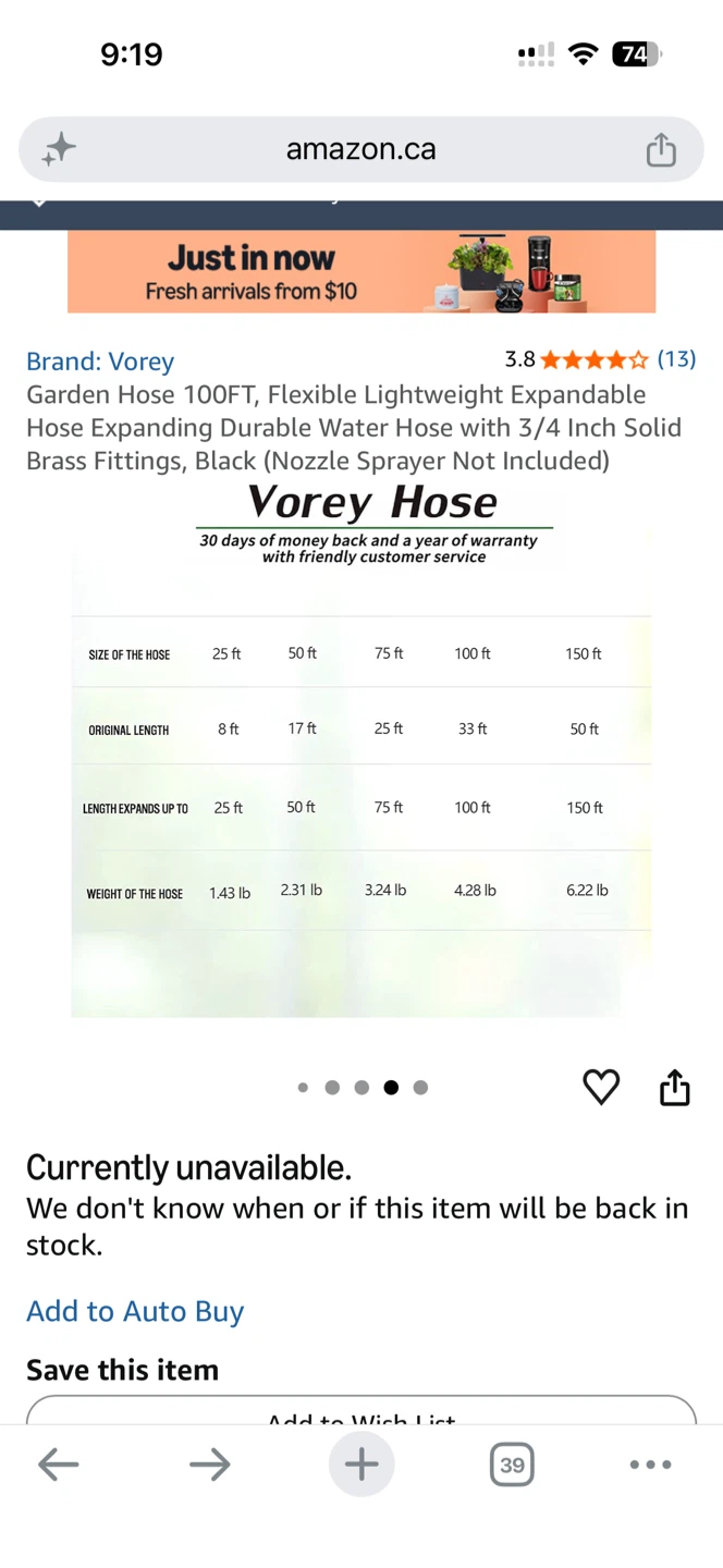 Vorey 150 ft Expandable Garden Hose - photo 2
