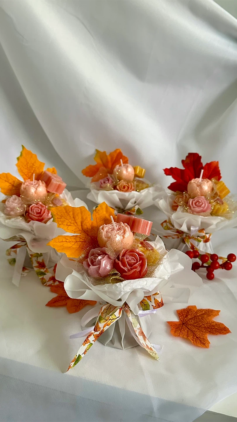 A small bouquet that radiates warmth! Thanksgiving decor - photo 4