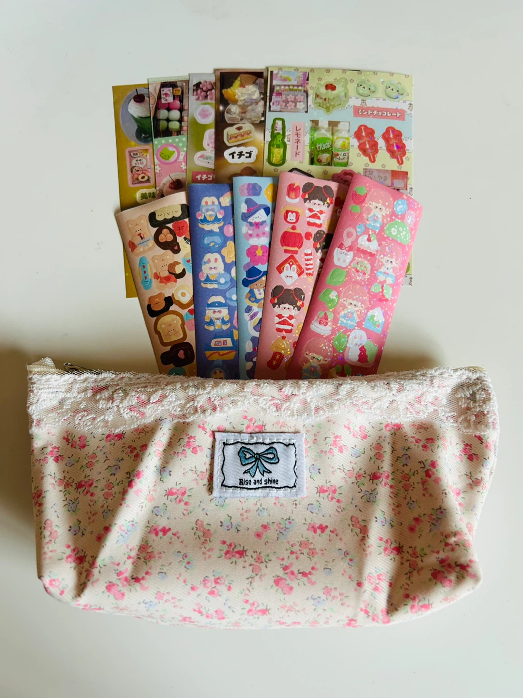 Cute Pencil Case+Stickers Set