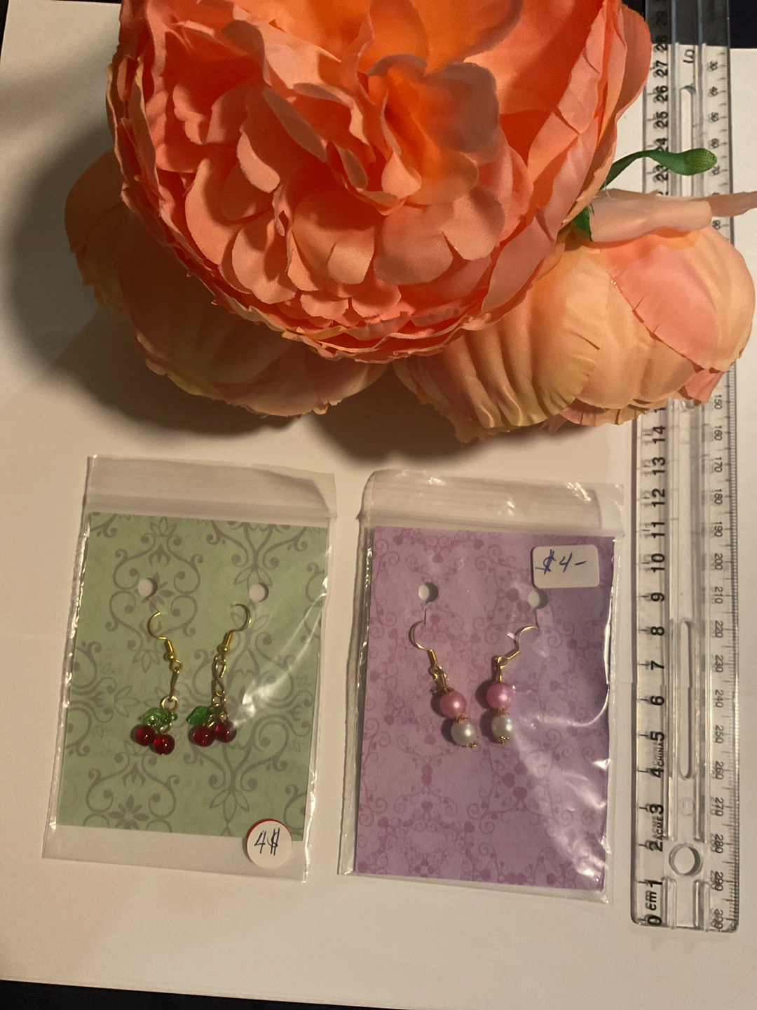 Two Pairs of Handmade Earrings