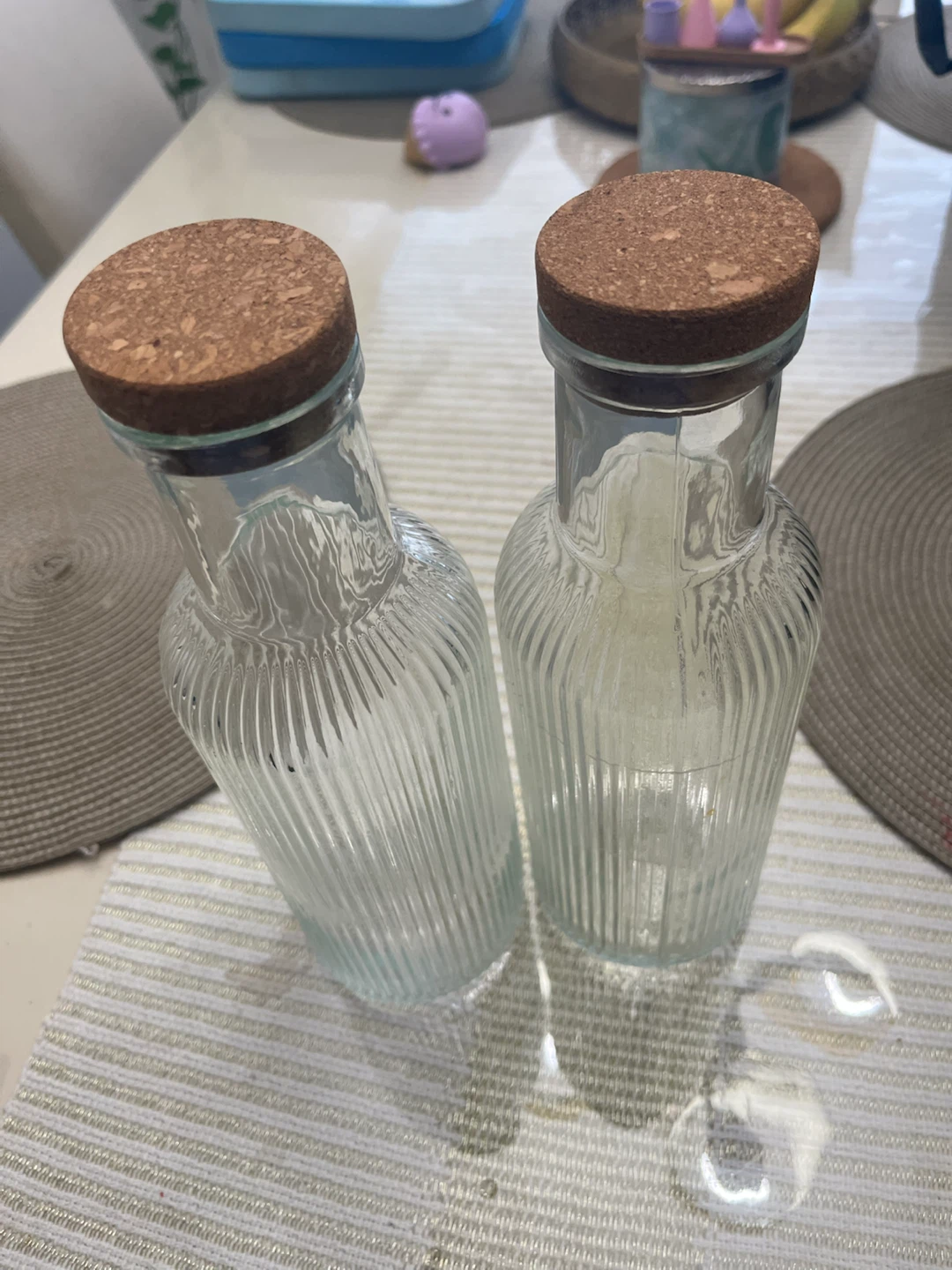 Glass Bottles ( Set of 2 )