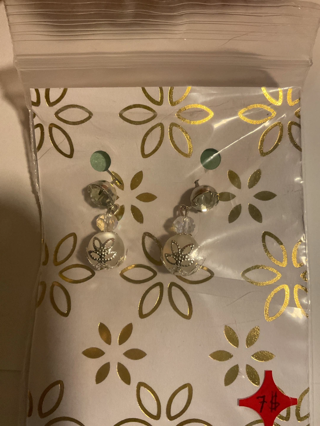 Beaded dangle earrings