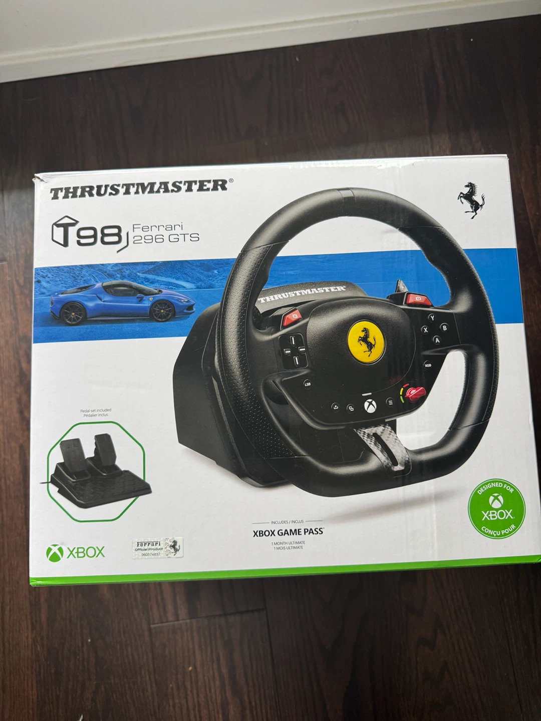Thrustmaster T98 Ferrari 296 GTS Racing Wheel for PC/Xbox