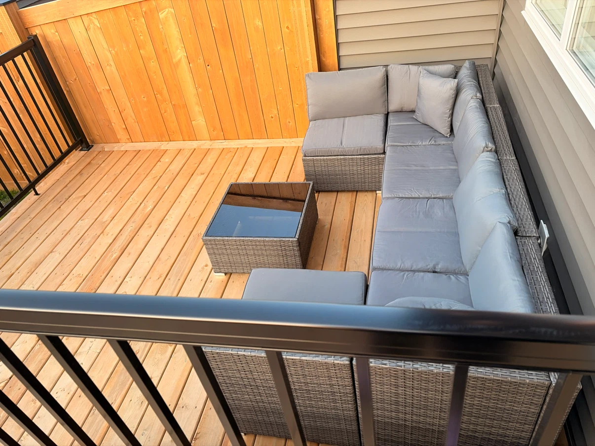 Grey Wicker Outdoor Sectional Sofa Set - photo 2
