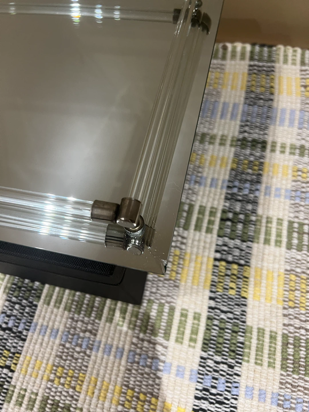 Mirrored Tray with Clear Acrylic Handles - photo 3