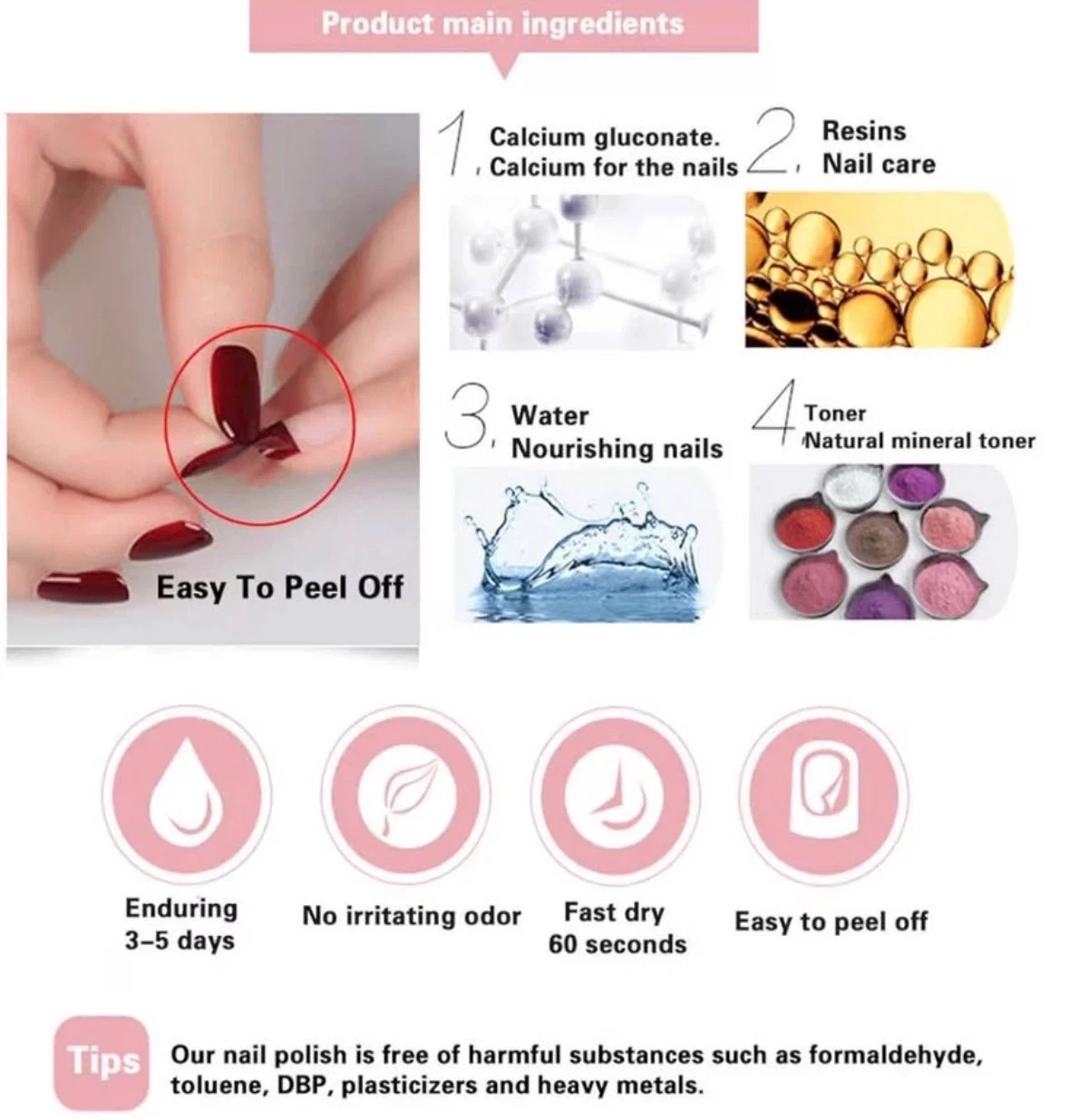 Brand New Honey healthy non toxic nail polish (6 bottles) - photo 3