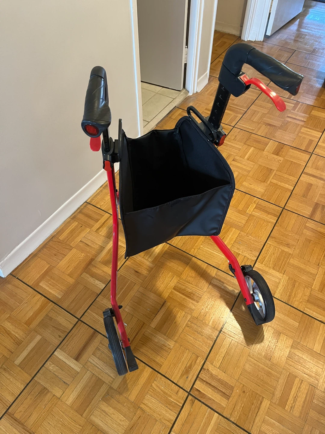 Drive Medical Nitro Red Three-Wheel Rollator - photo 2