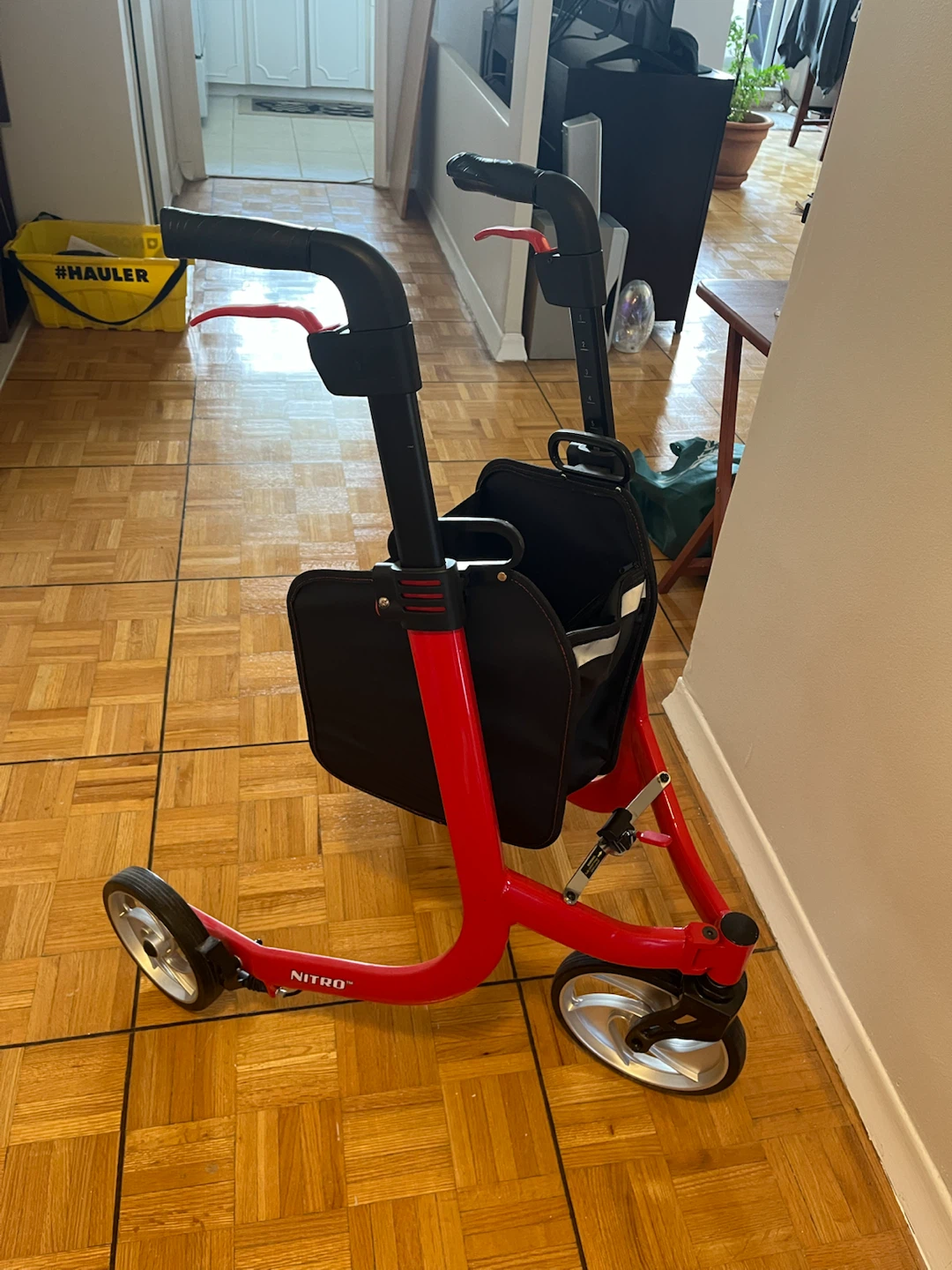 Drive Medical Nitro Red Three-Wheel Rollator - photo 3