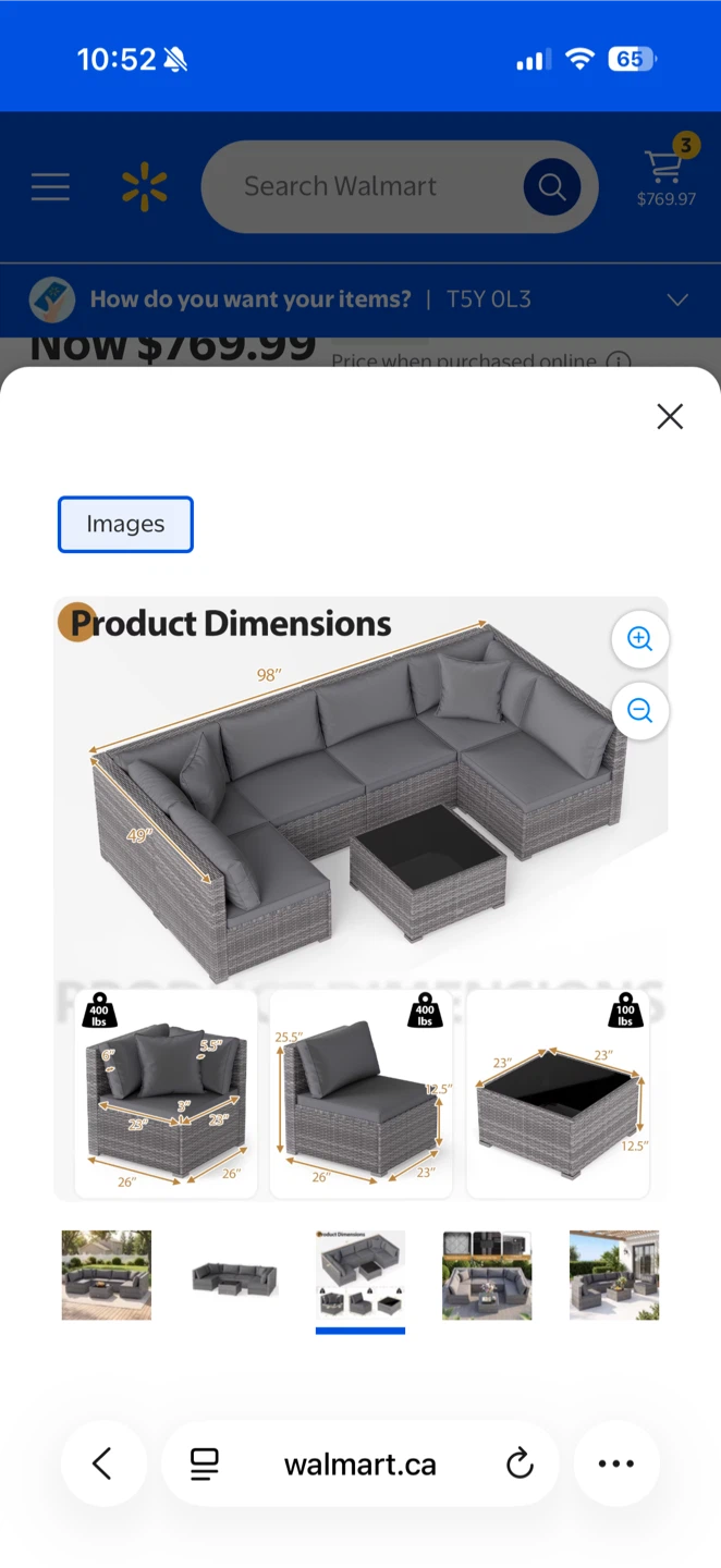Grey Wicker Outdoor Sectional Sofa Set - photo 4