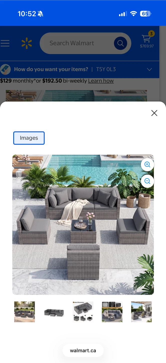 Grey Wicker Outdoor Sectional Sofa Set - photo 5