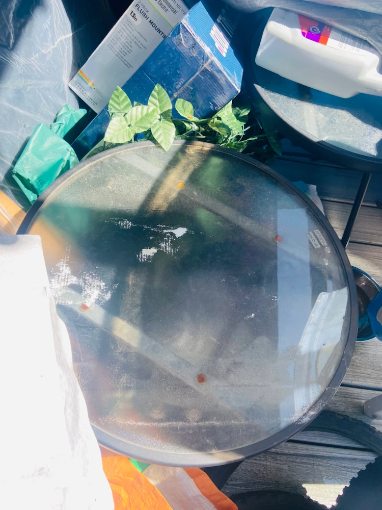 Round Glass Side Table