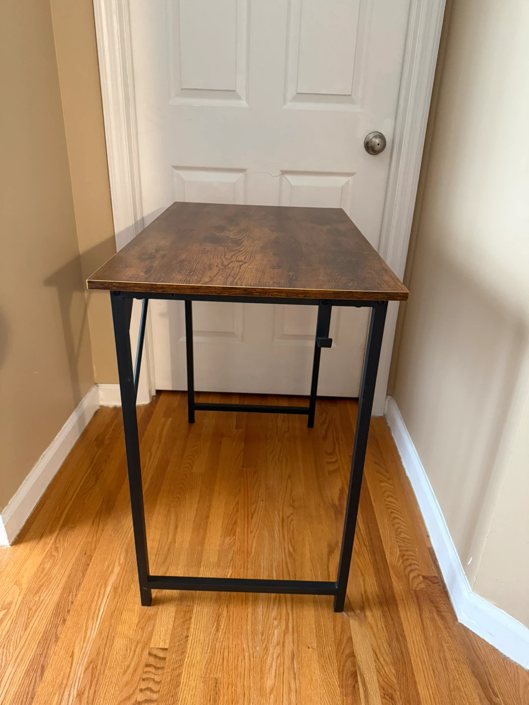 Wood Desk with Metal Frame