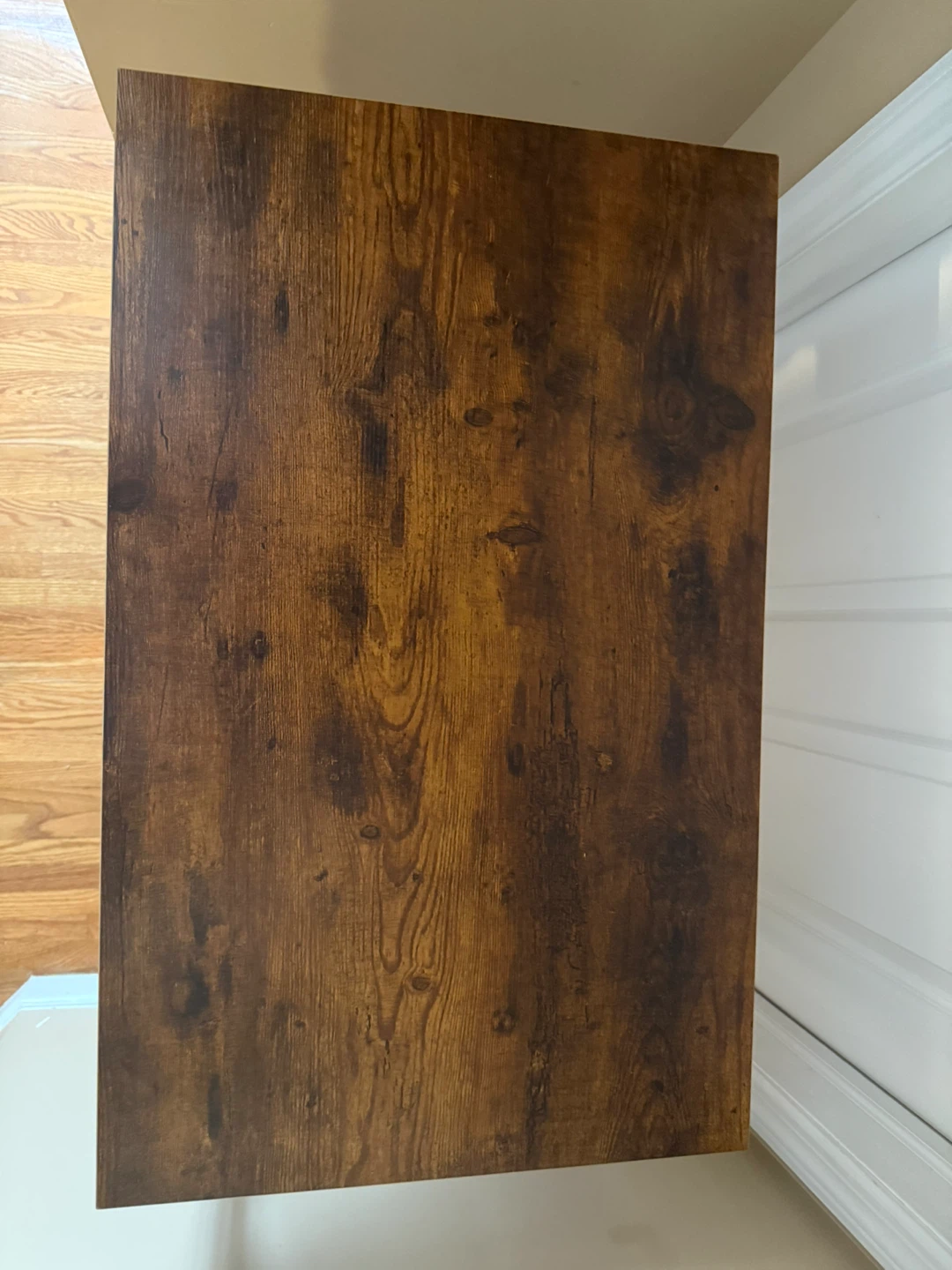 Wood Desk with Metal Frame - photo 2