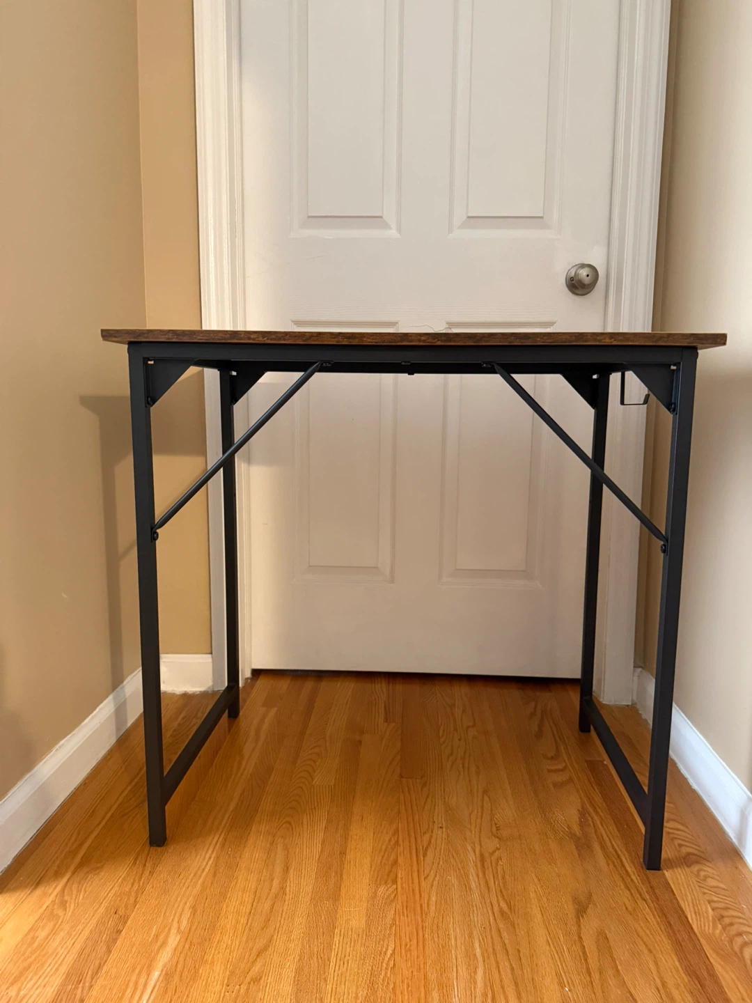 Wood Desk with Metal Frame - photo 3