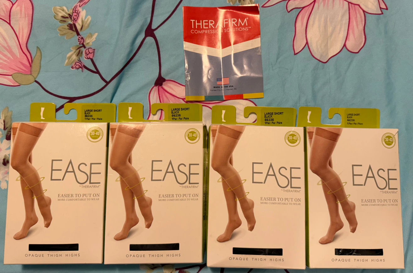 Therafirm Ease Opaque Thigh Highs 8 Pairs
