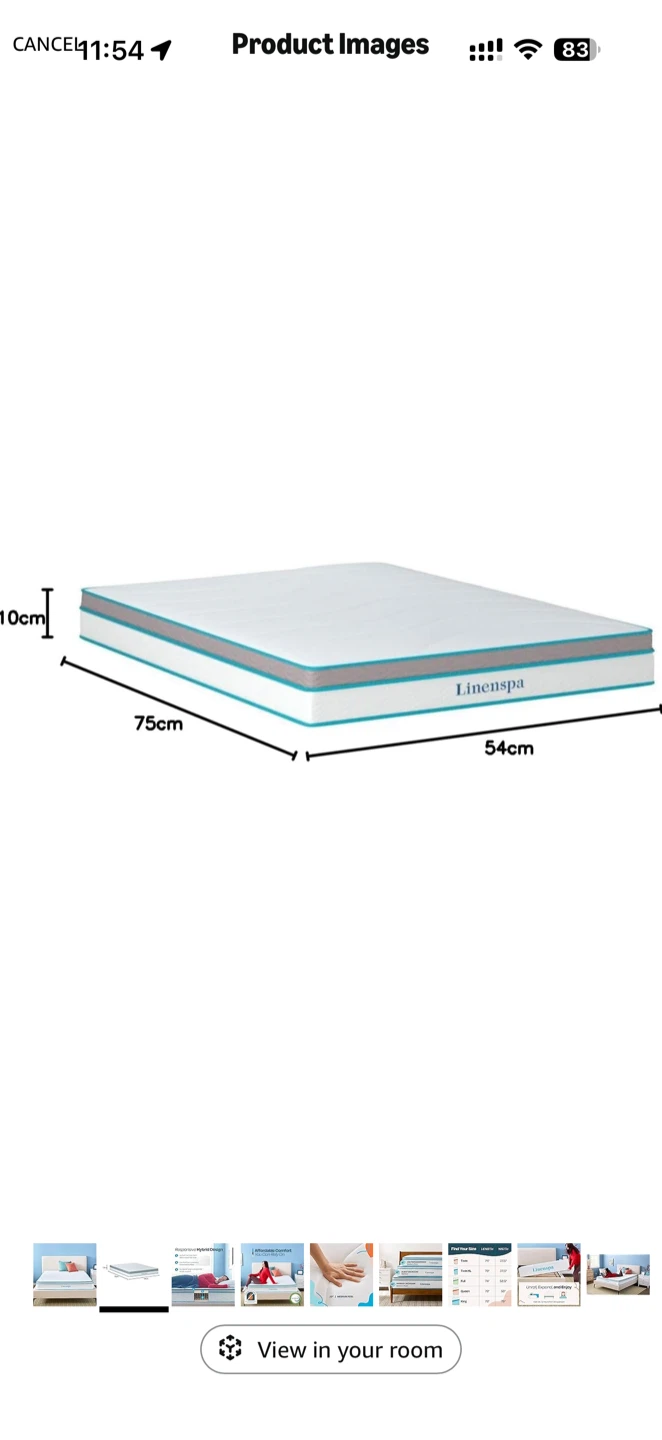 Full size Linenspa 8’ Hybrid Mattress (like Brand new) - photo 2