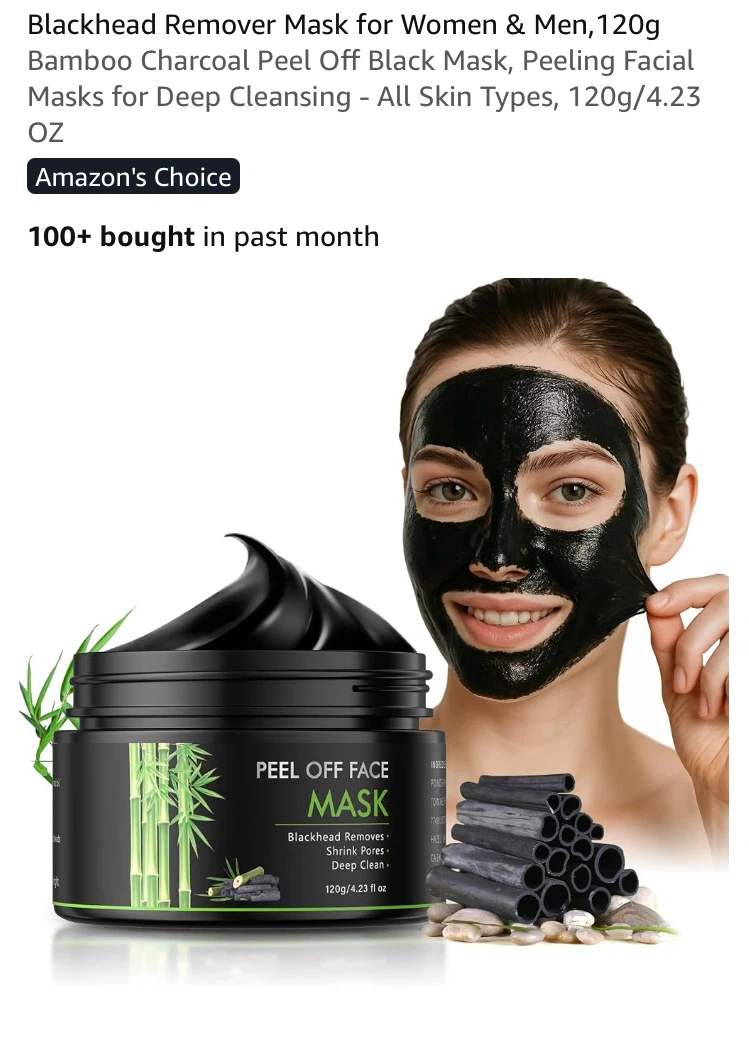 Mooyam Bamboo Charcoal Peel Off Face Mask - photo 2