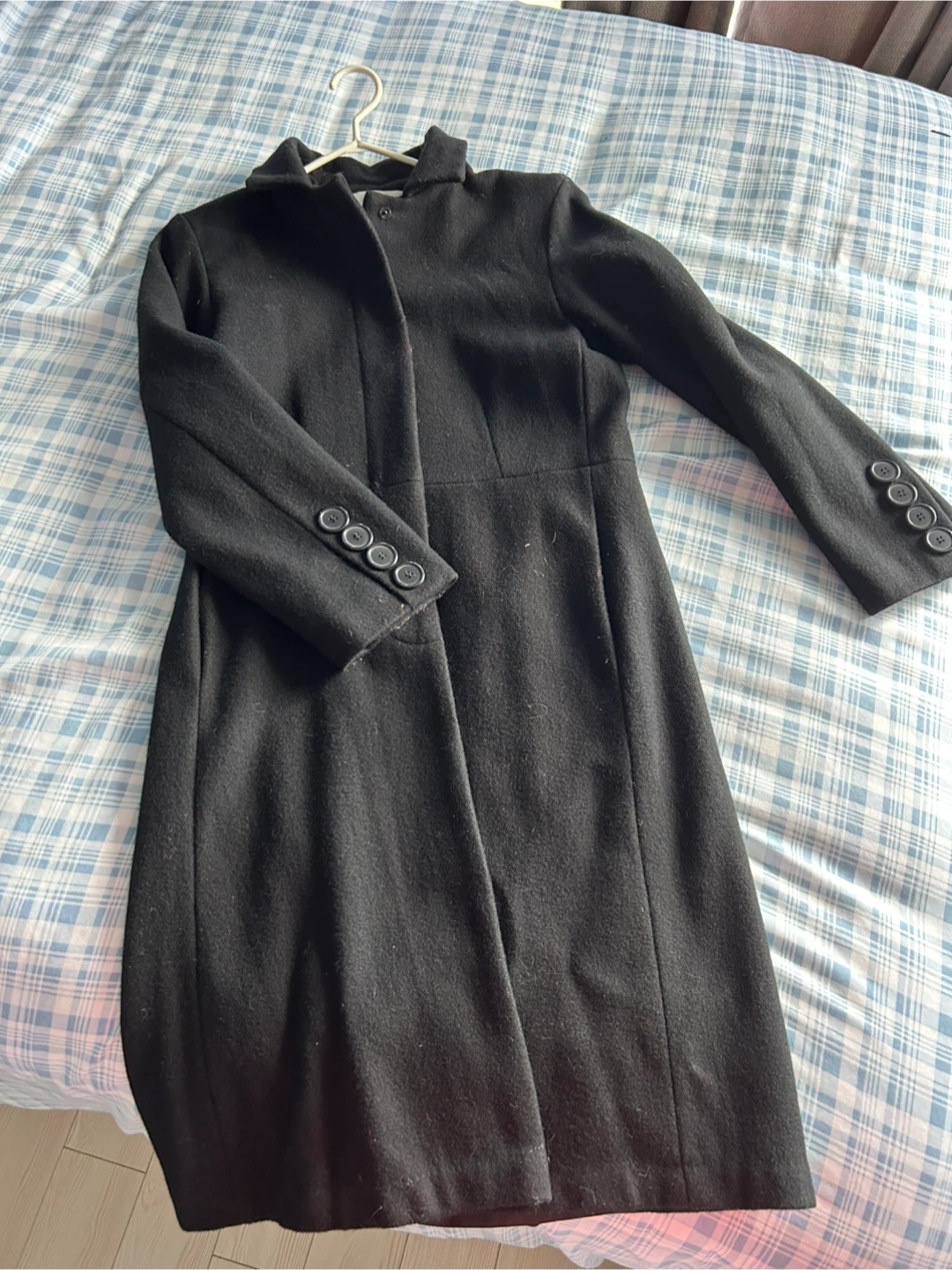 Fairweather Black Wool Blend long winter Coat