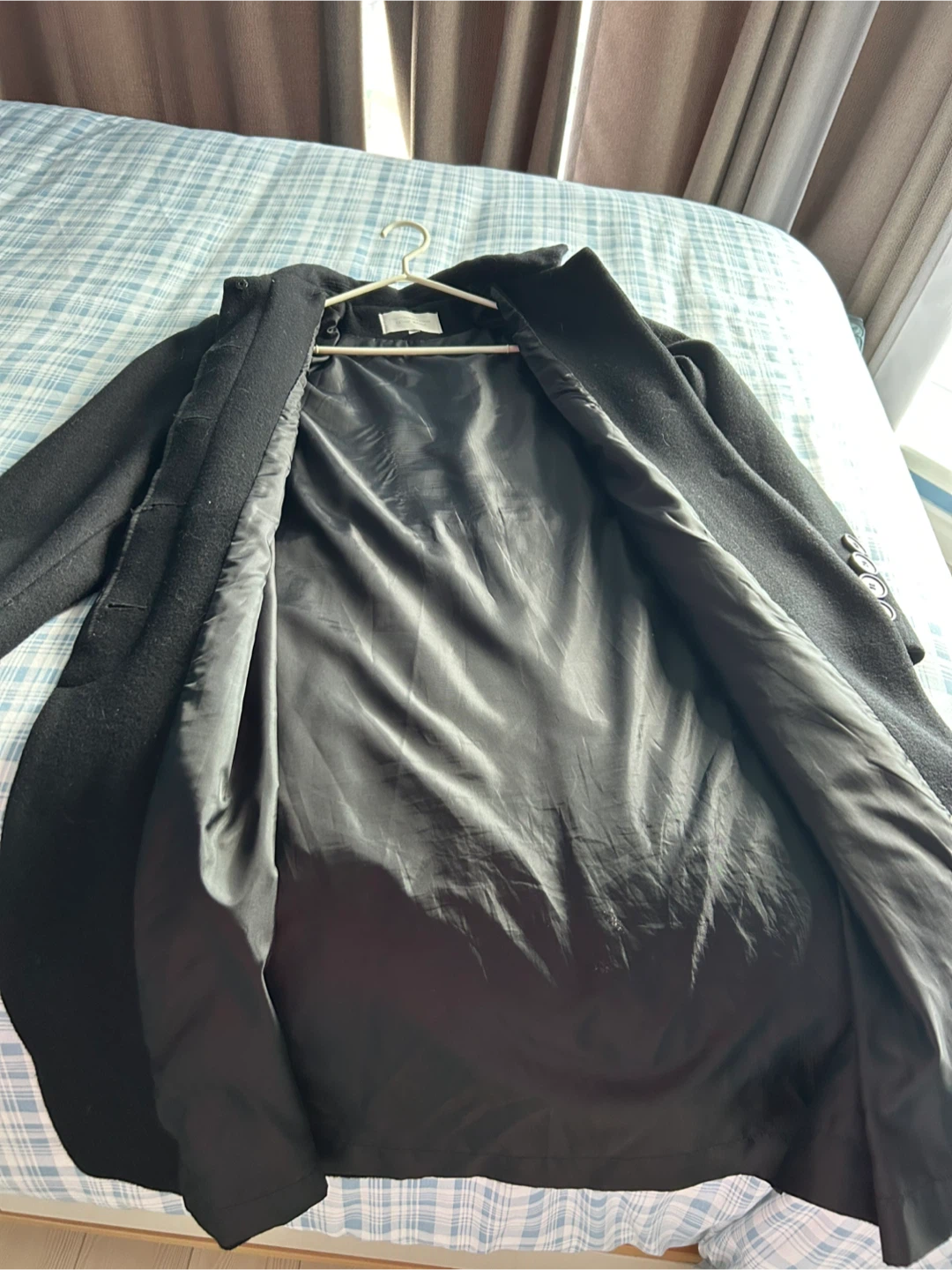 Fairweather Black Wool Blend long winter Coat - photo 2