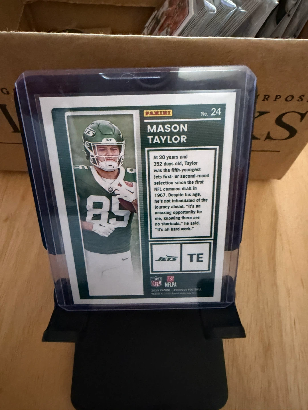 2025 Panini Donruss Mason Taylor Rookie Card - photo 2