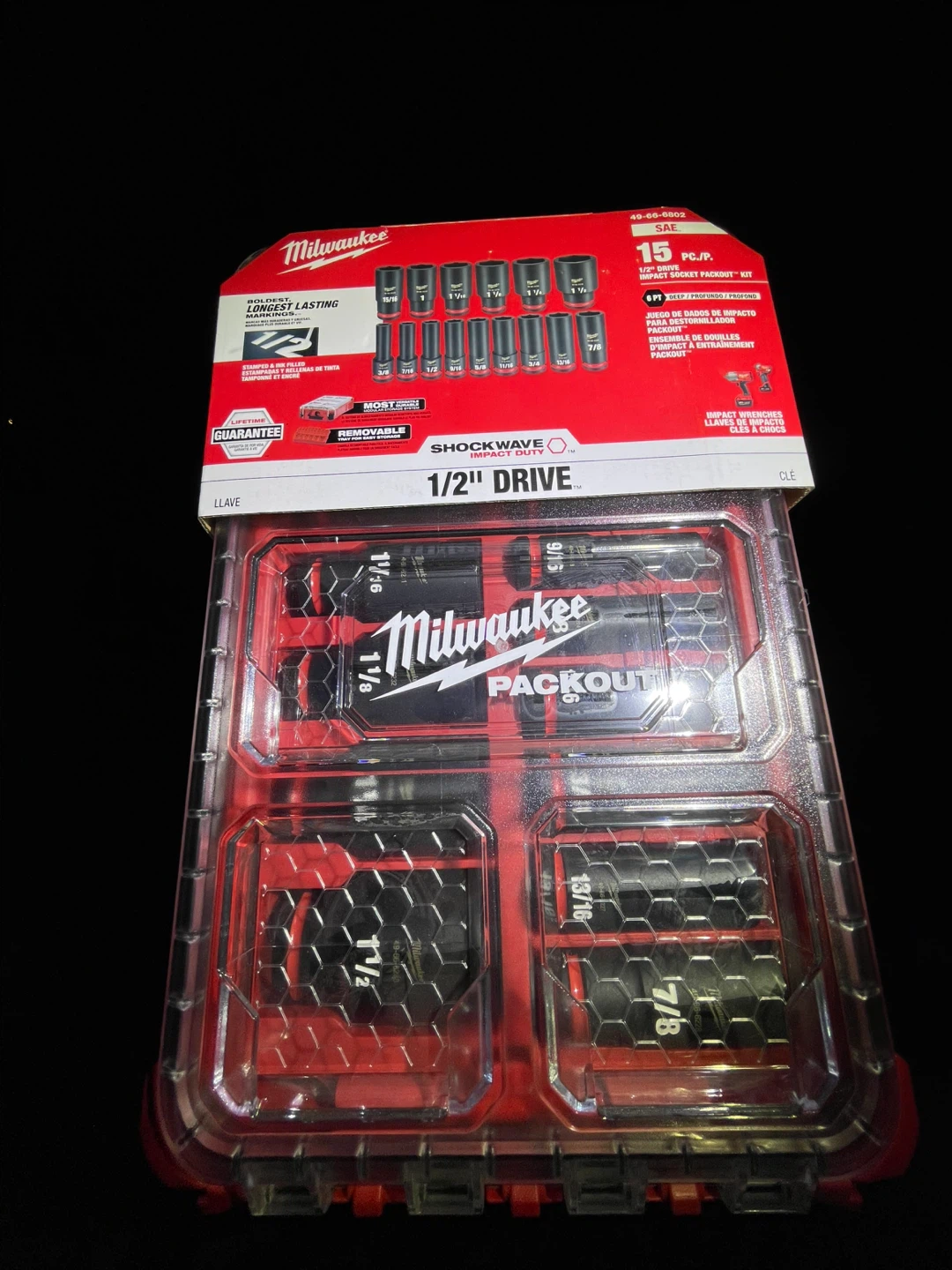 Milwaukee 1/2-inch Drive SAE Impact Socket Packout Kit