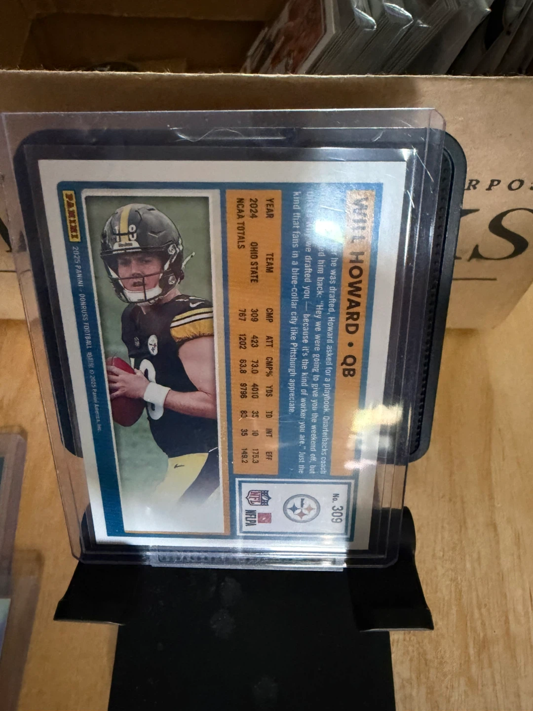 2025 Panini Donruss Will Howard Rated Rookie Press Proof - photo 2