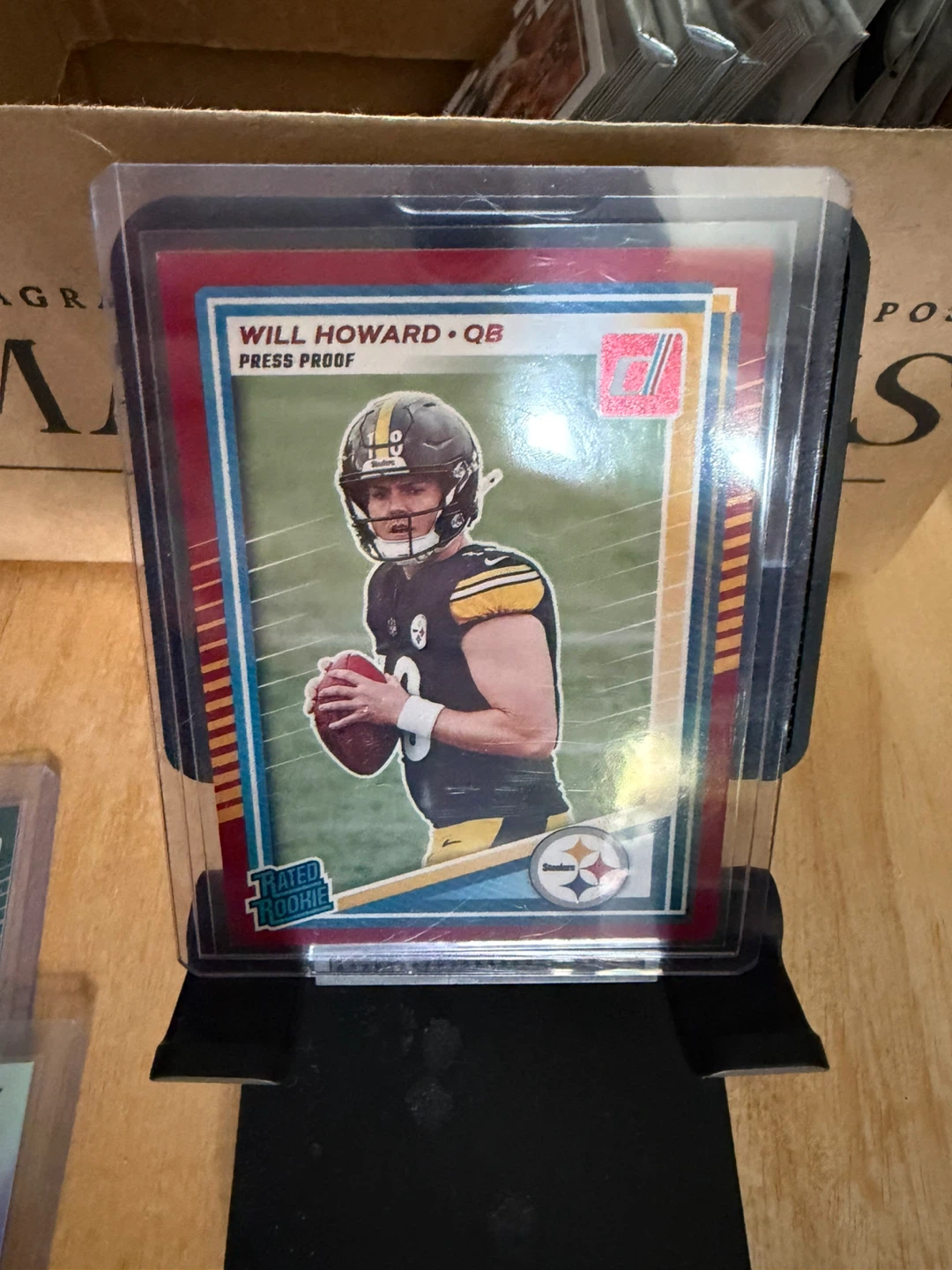 2025 Panini Donruss Will Howard Rated Rookie Press Proof