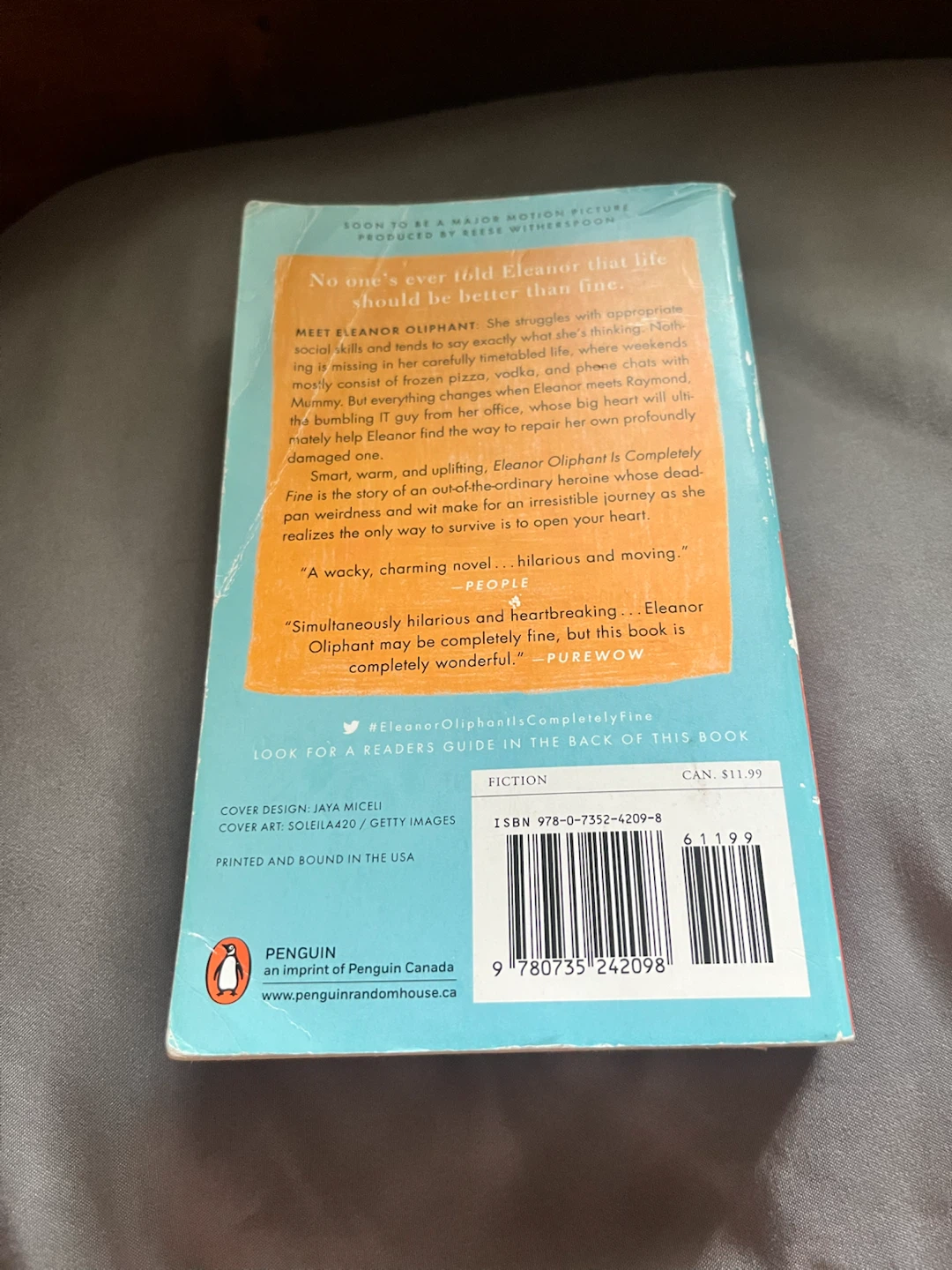 Eleanor Oliphant Is Completely Fine by Gail Honeyman - photo 2