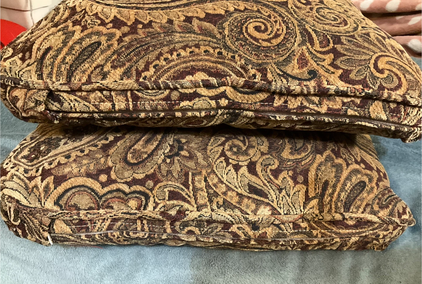 Two Paisley Pattern Throw Pillows - photo 3