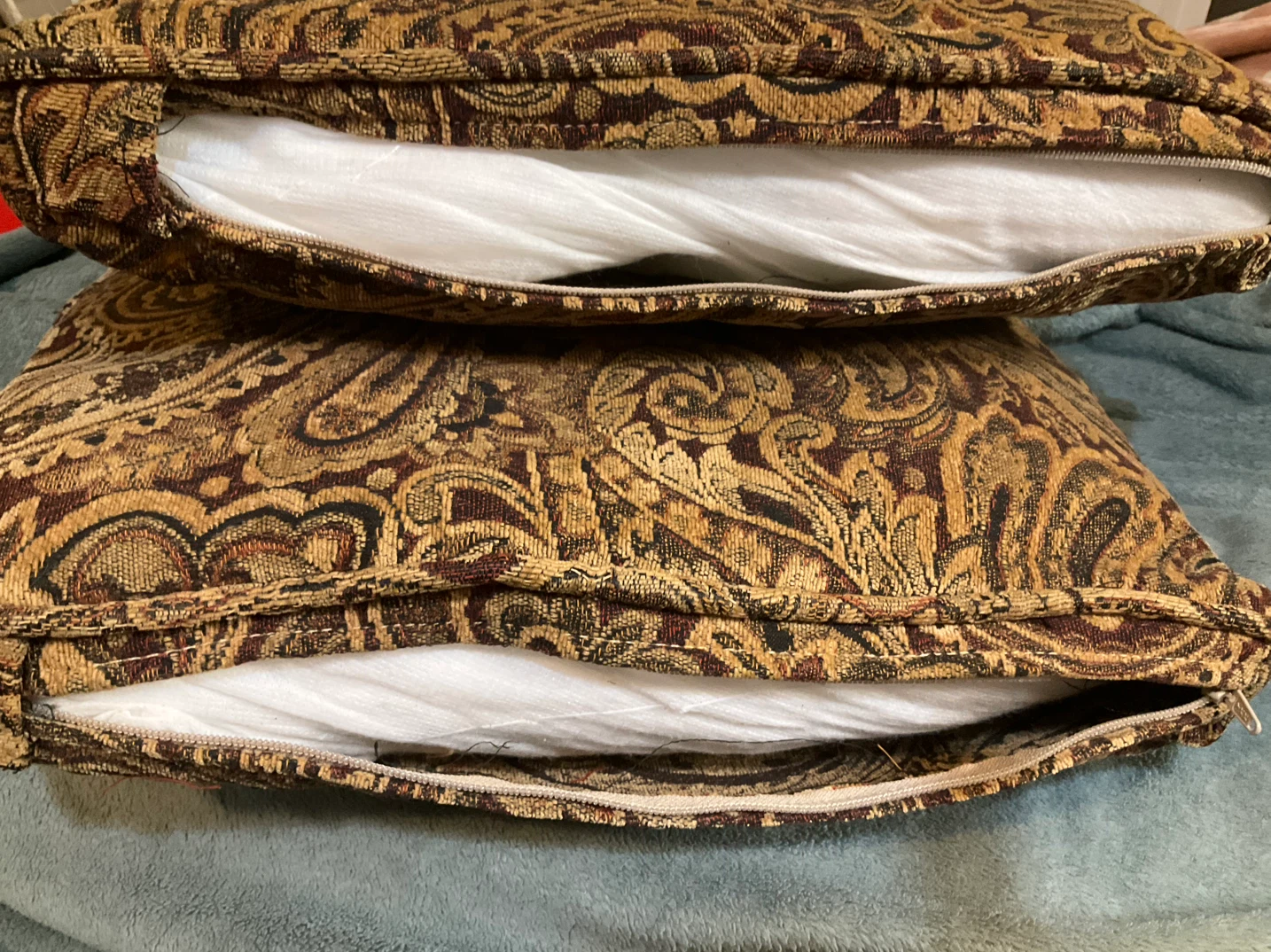 Two Paisley Pattern Throw Pillows - photo 4