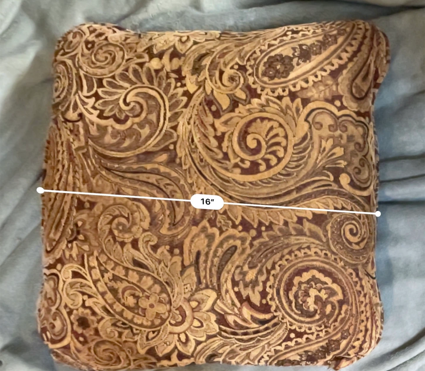 Two Paisley Pattern Throw Pillows - photo 5