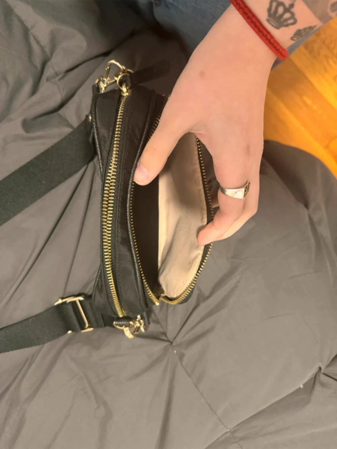 Black Nylon Crossbody Bag - photo 2