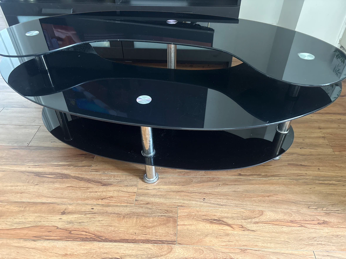 Black Glass Coffee Table